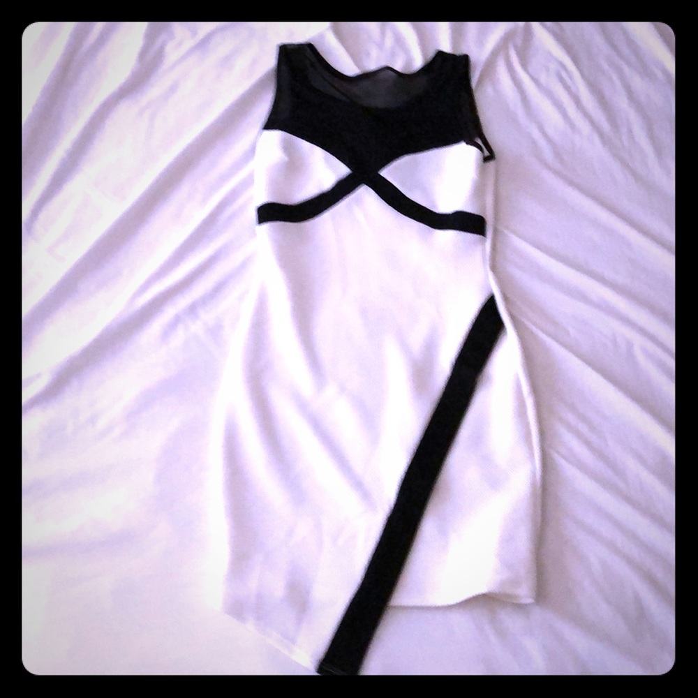 Black and white dress